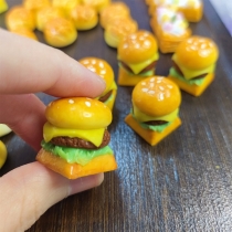 1pc Beef Burger Artisan Clay Food Keycaps ESC MX for Mechanical Gaming Keyboard
